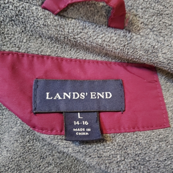 L.L. Bean Women's Insulated Parka Jacket Size Large EUC Burgundy - Picture 6 of 11